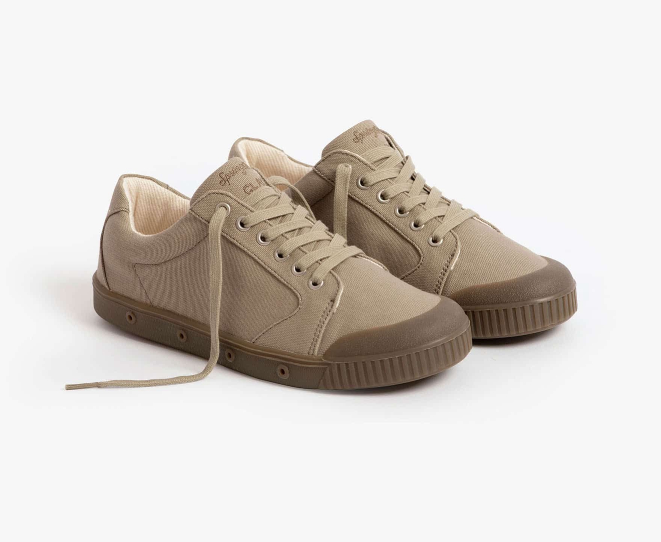 Spring Court C2 CANVAS Men's Trainers Khaki | South Africa-01UOTRMNF